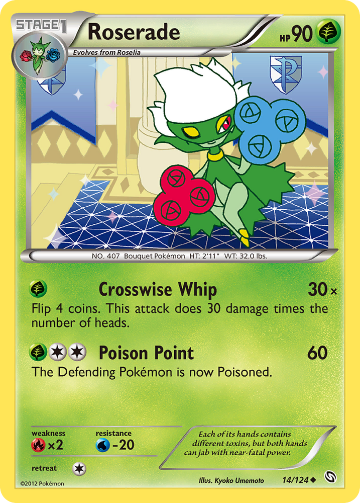 Pokemon | Roserade (14/124) [Black & White: Dragons Exalted] | The Nerd Merchant
