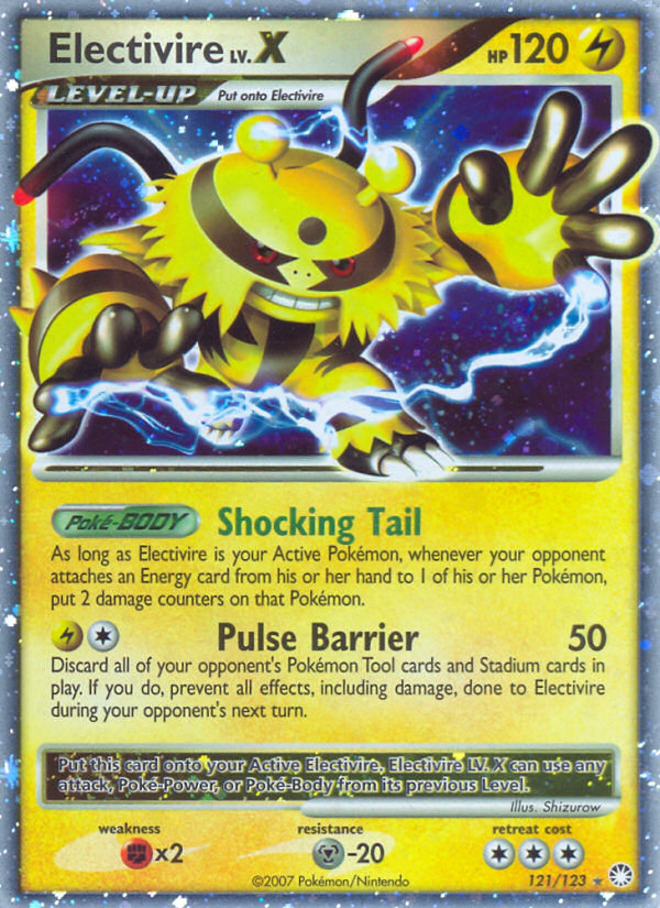Pokemon | Electivire LV.X (121/123) [Diamond & Pearl: Mysterious Treasures] | The Nerd Merchant