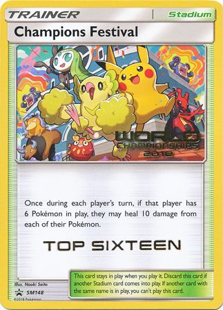 Pokemon | Champions Festival(SM148) (2018 Top Sixteen) [Sun & Moon: Black Star Promos] | The Nerd Merchant