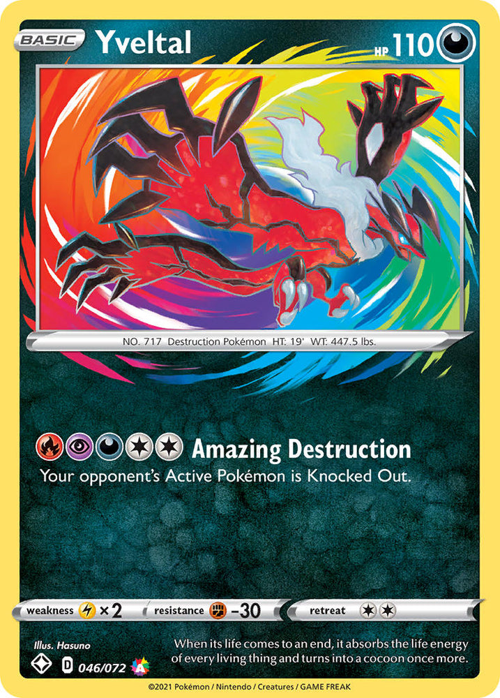 Pokemon | Yveltal (046/072) [Sword & Shield: Shining Fates] | The Nerd Merchant