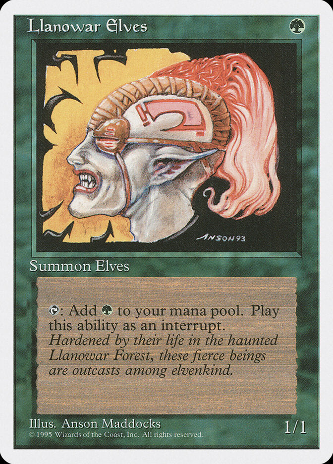 Magic | Llanowar Elves [Fourth Edition] | The Nerd Merchant