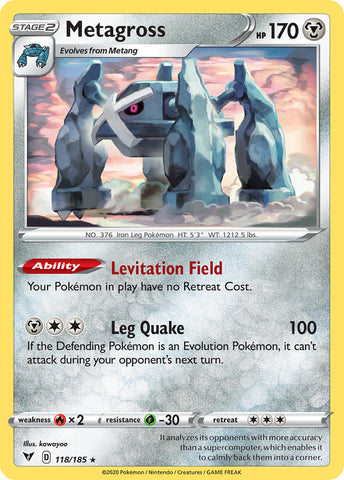 Pokemon | Metagross (118/185) [Sword & Shield: Vivid Voltage] | The Nerd Merchant
