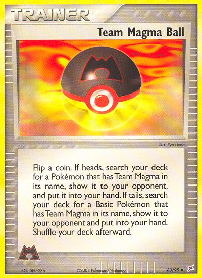 Pokemon | Team Magma Ball (80/95) [EX: Team Magma vs Team Aqua] | The Nerd Merchant