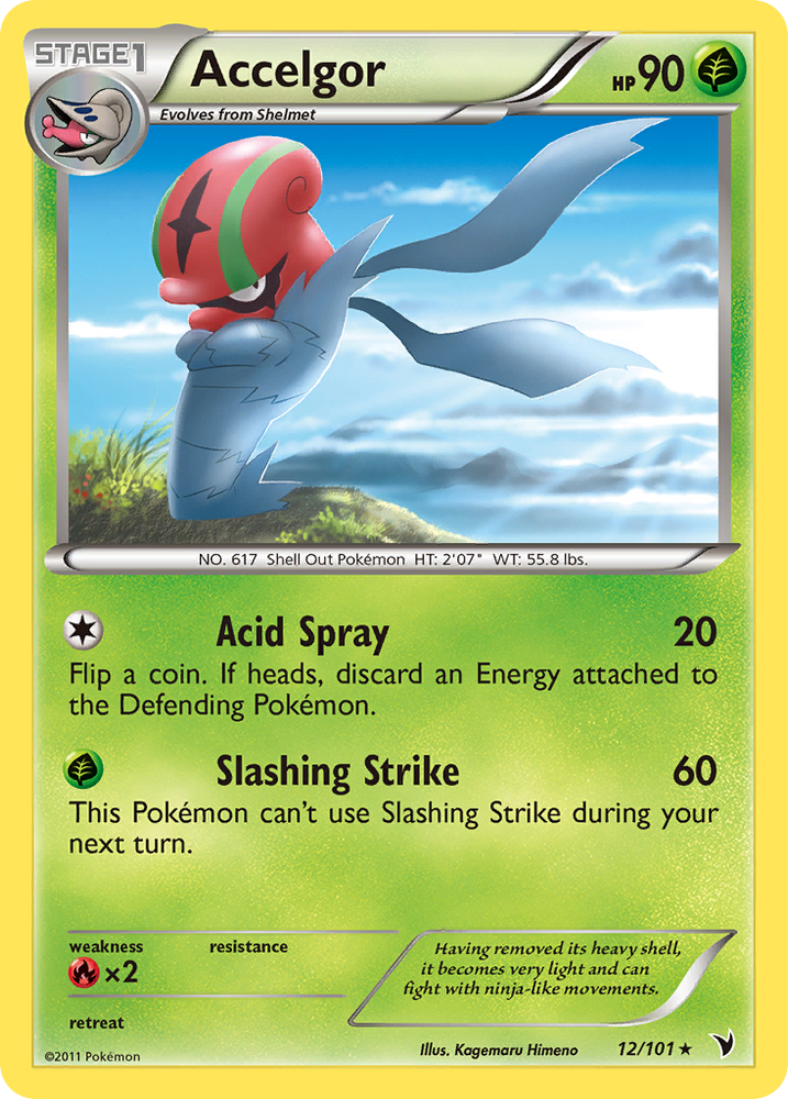 Pokemon | Accelgor (12/101) [Black & White: Noble Victories] | The Nerd Merchant