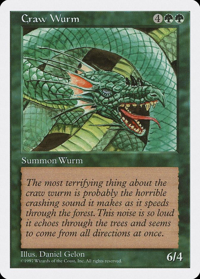 Magic | Craw Wurm [Fifth Edition] | The Nerd Merchant