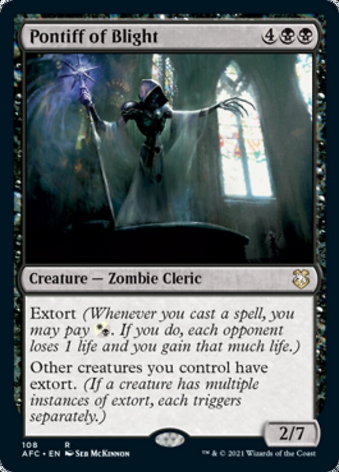 Magic | Pontiff of Blight [Dungeons & Dragons: Adventures in the Forgotten Realms Commander] | The Nerd Merchant
