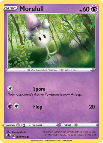 Pokemon | Morelull (079/189) [Sword & Shield: Darkness Ablaze] | The Nerd Merchant