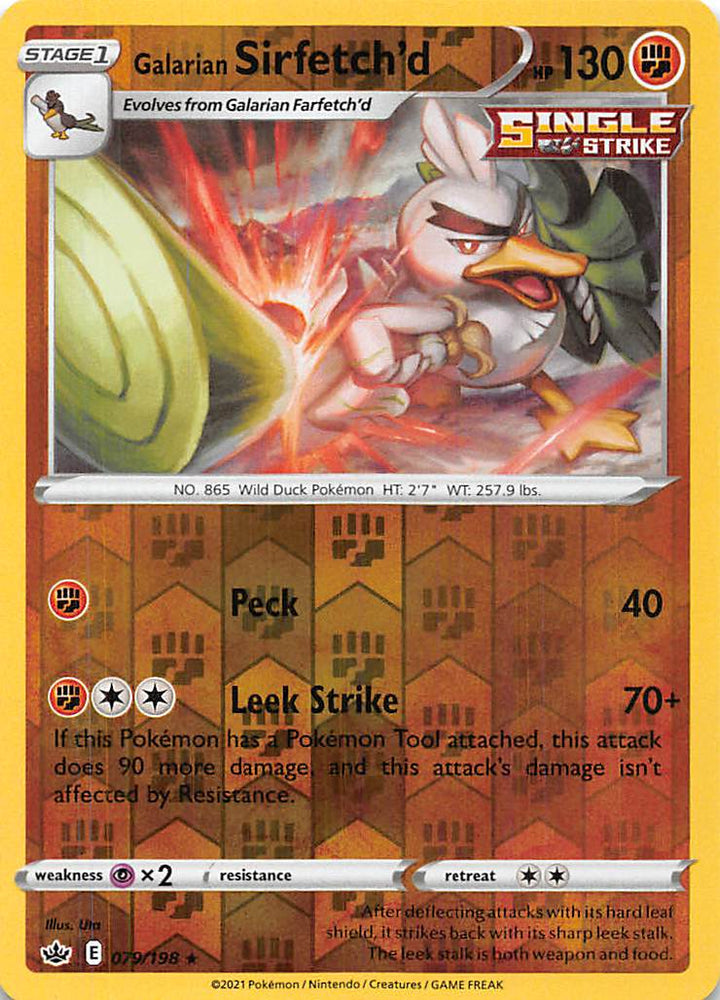 Pokemon | Galarian Sirfetch'd (079/198) [Sword & Shield: Chilling Reign] | The Nerd Merchant