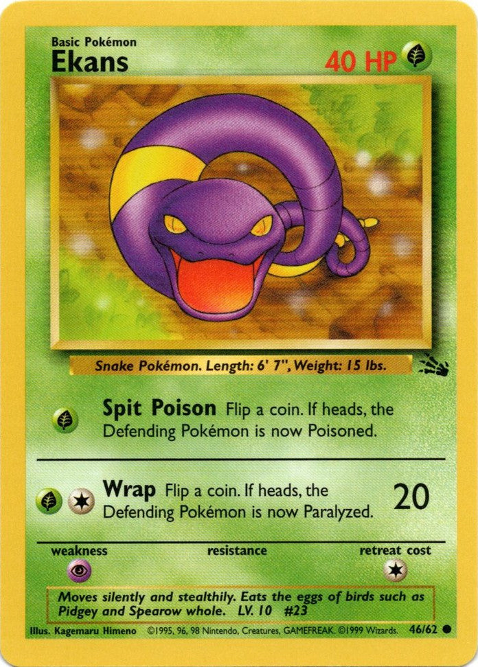 Pokemon | Ekans (46/62) [Fossil Unlimited] | The Nerd Merchant
