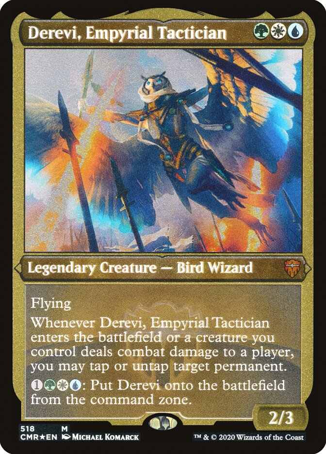 Magic | Derevi, Empyrial Tactician (Etched) [Commander Legends] | The Nerd Merchant