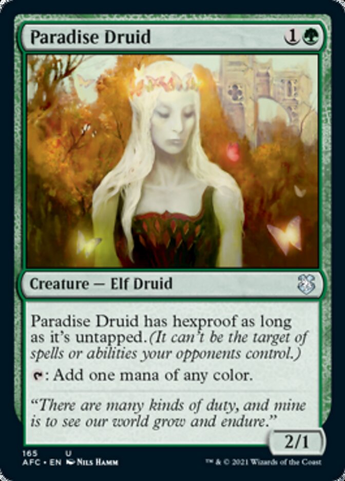 Magic | Paradise Druid [Dungeons & Dragons: Adventures in the Forgotten Realms Commander] | The Nerd Merchant