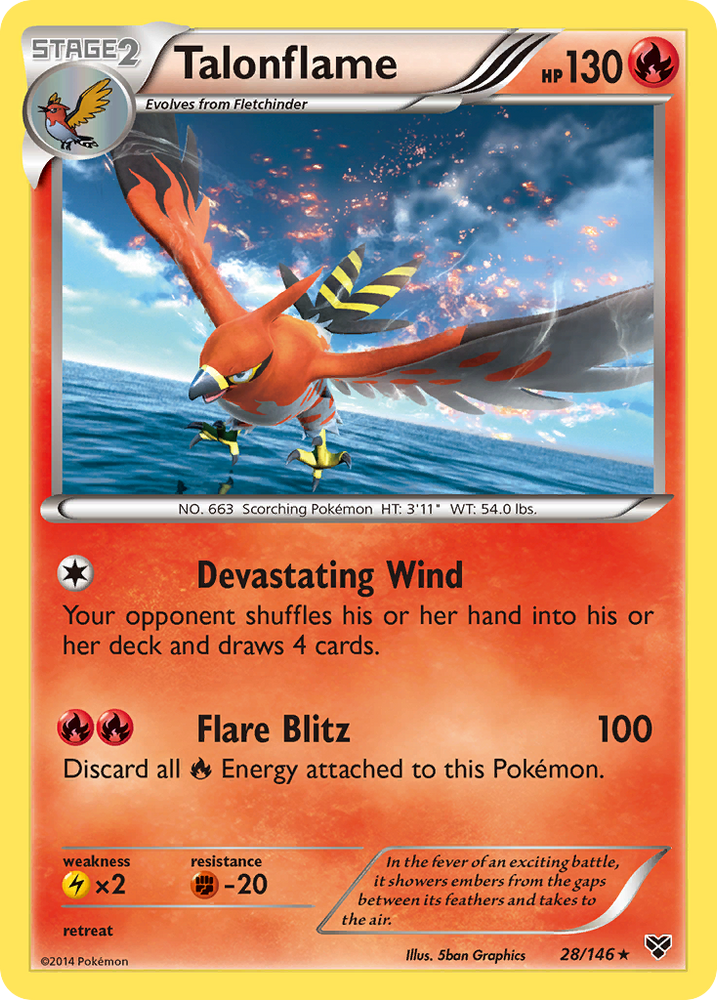 Pokemon | Talonflame (28/146) [XY: Base Set] | The Nerd Merchant