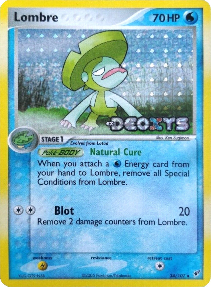 Pokemon | Lombre (34/107) (Stamped) [EX: Deoxys] | The Nerd Merchant