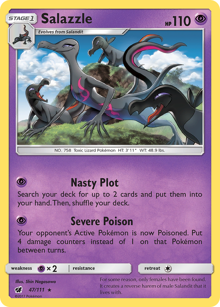 Pokemon | Salazzle (47/111) [Sun & Moon: Crimson Invasion] | The Nerd Merchant