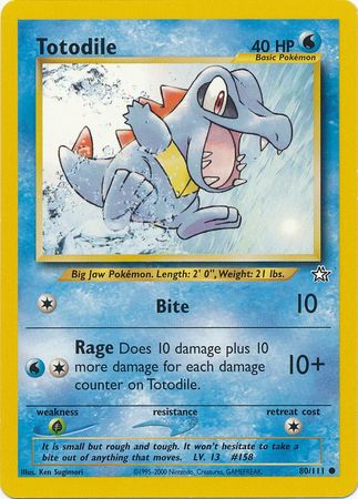 Pokemon | Totodile (80/111) [Neo Genesis Unlimited] | The Nerd Merchant