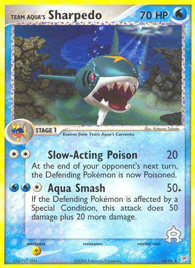 Pokemon | Team Aqua's Sharpedo (18/95) [EX: Team Magma vs Team Aqua] | The Nerd Merchant
