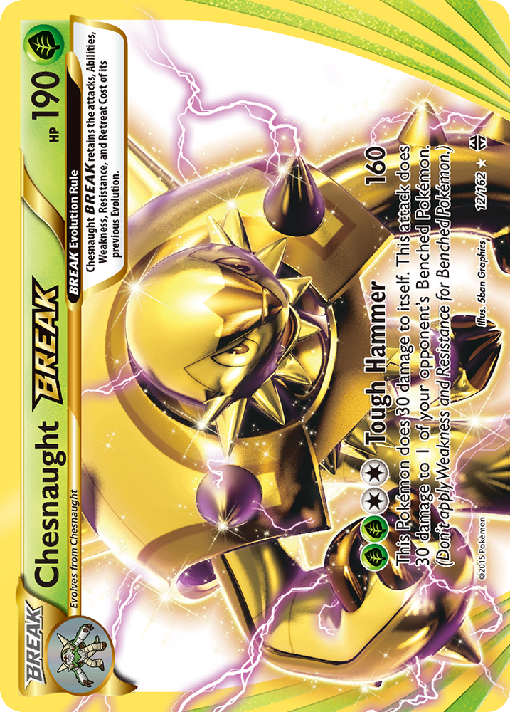 Pokemon | Chesnaught BREAK (12/162) [XY: BREAKthrough] | The Nerd Merchant