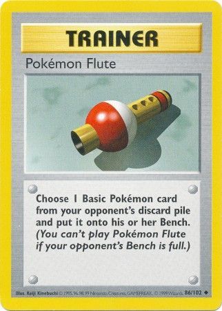 Pokemon | Pokemon Flute (86/102) [Base Set Shadowless Unlimited] | The Nerd Merchant