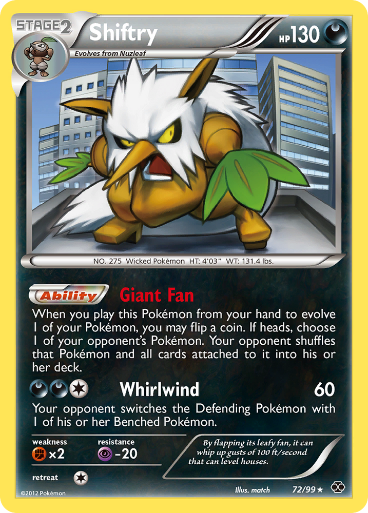 Pokemon | Shiftry (72/99) [Black & White: Next Destinies] | The Nerd Merchant
