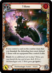 Flesh and Blood TCG | T-Bone (Red) [EVR073] (Everfest)  1st Edition Rainbow Foil | The Nerd Merchant