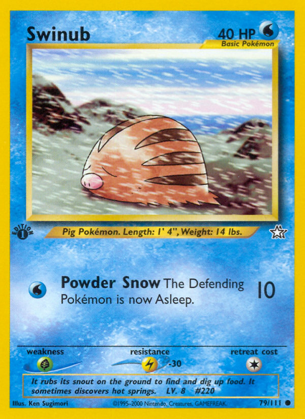 Pokemon | Swinub (79/111) [Neo Genesis 1st Edition] | The Nerd Merchant