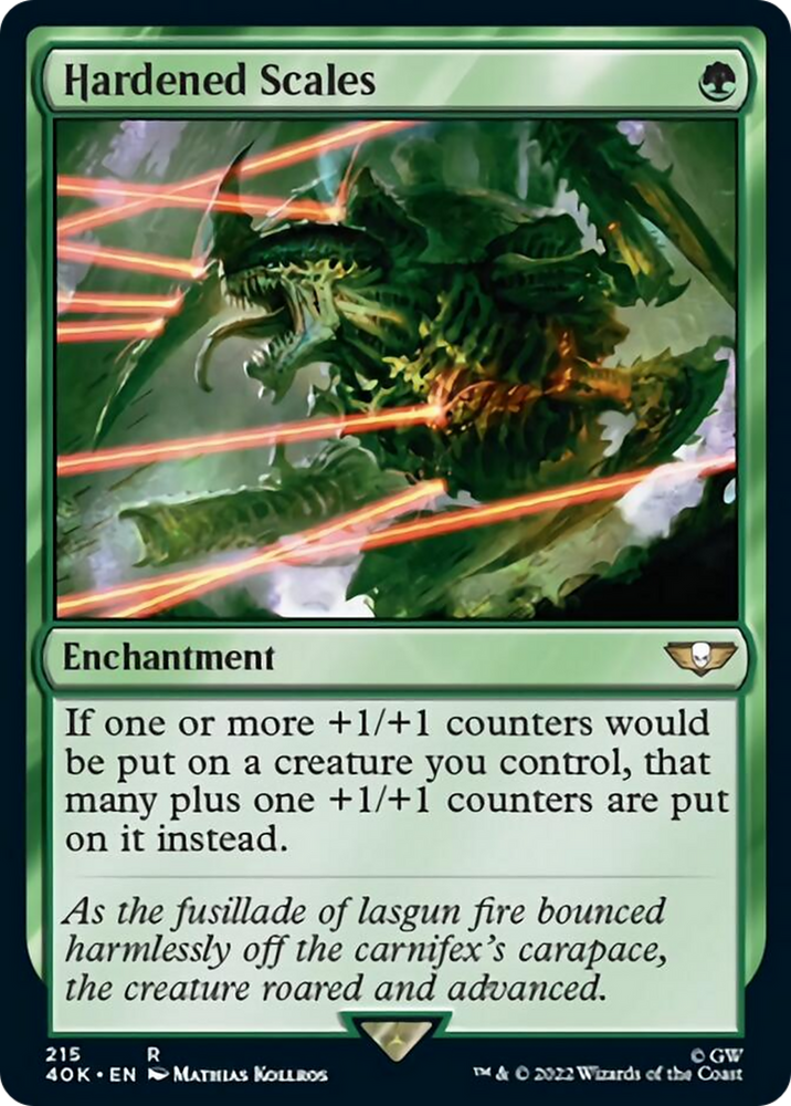 Magic | Hardened Scales (Surge Foil) [Warhammer 40,000] | The Nerd Merchant