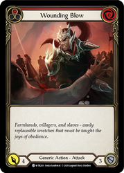 Flesh and Blood TCG | Wounding Blow (Red) [U-WTR203] (Welcome to Rathe Unlimited)  Unlimited Rainbow Foil | The Nerd Merchant