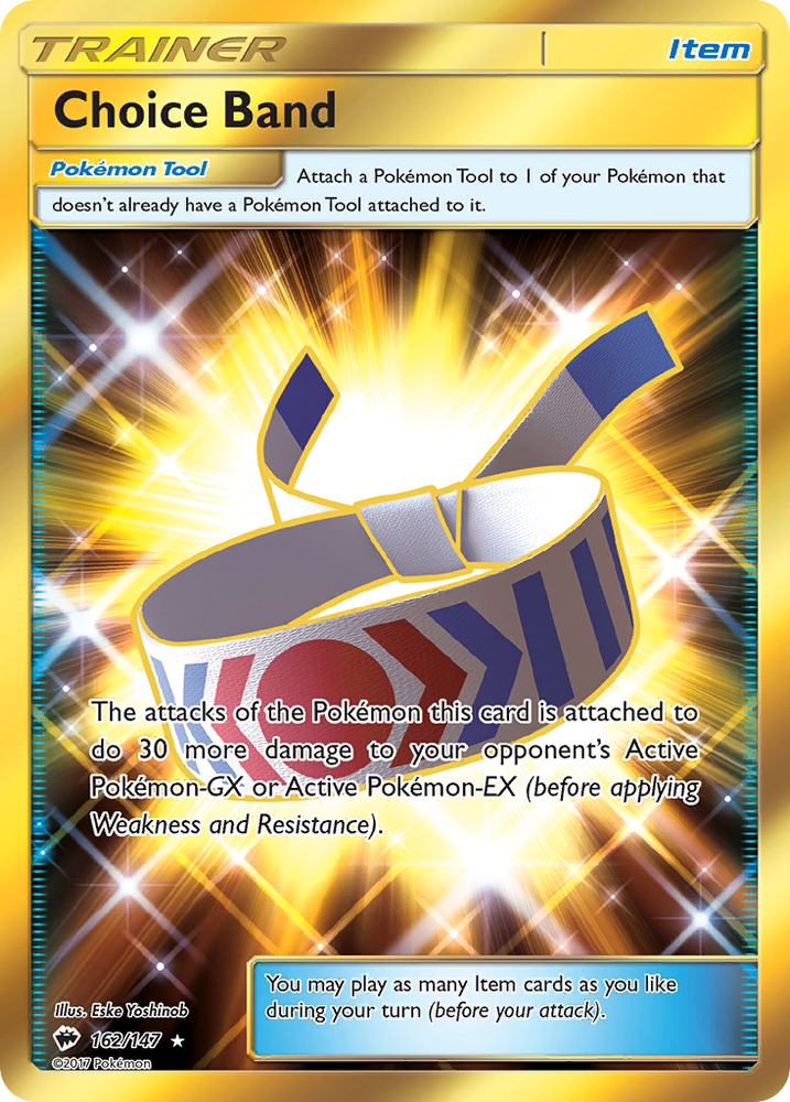 Pokemon | Choice Band (162/147) [Sun & Moon: Burning Shadows] | The Nerd Merchant