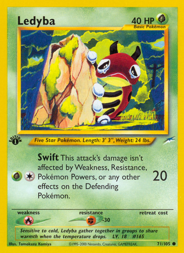 Pokemon | Ledyba (71/105) [Neo Destiny 1st Edition] | The Nerd Merchant