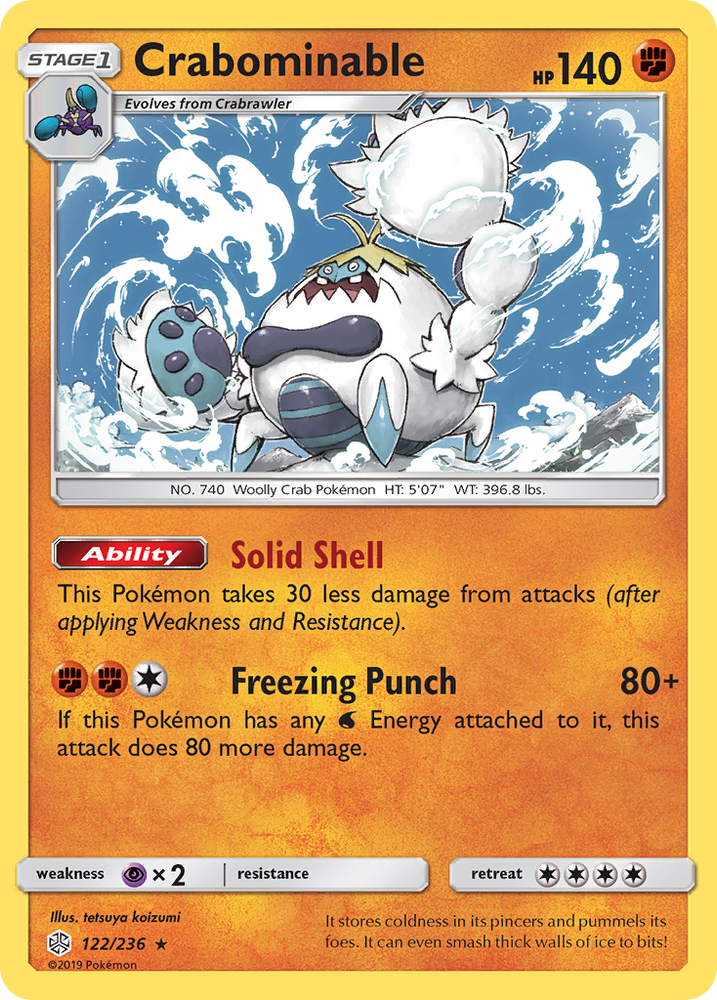 Pokemon| Crabominable (122/236) [Sun & Moon: Cosmic Eclipse] | The Nerd Merchant