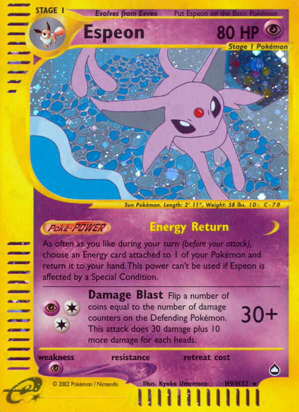 Pokemon | Espeon (H9/H32) [Aquapolis] | The Nerd Merchant
