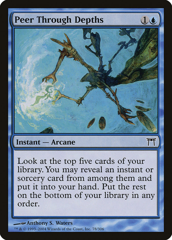 Magic | Peer Through Depths [Champions of Kamigawa] | The Nerd Merchant