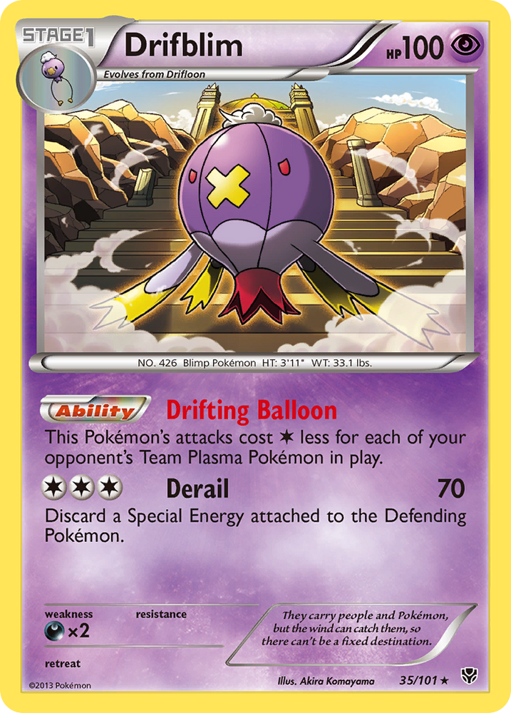 Pokemon | Drifblim (35/101) [Black & White: Plasma Blast] | The Nerd Merchant