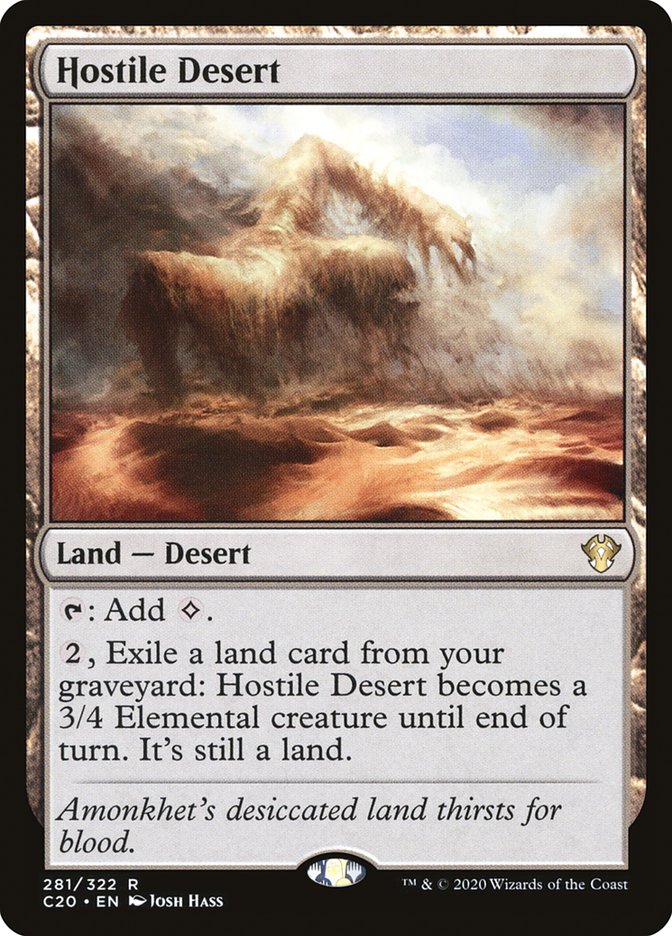 Magic | Hostile Desert [Commander 2020] | The Nerd Merchant