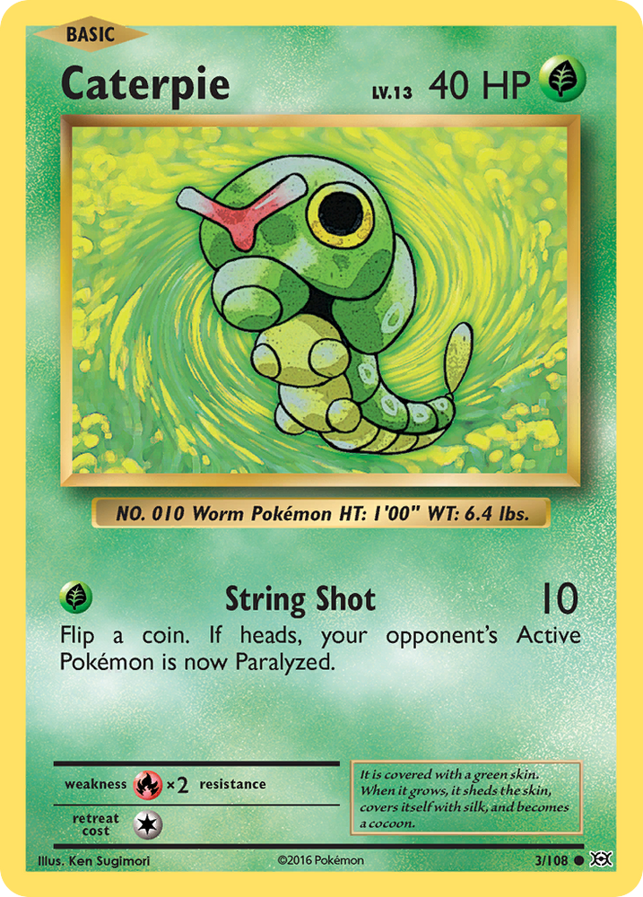 Pokemon | Caterpie (3/108) [XY: Evolutions] | The Nerd Merchant