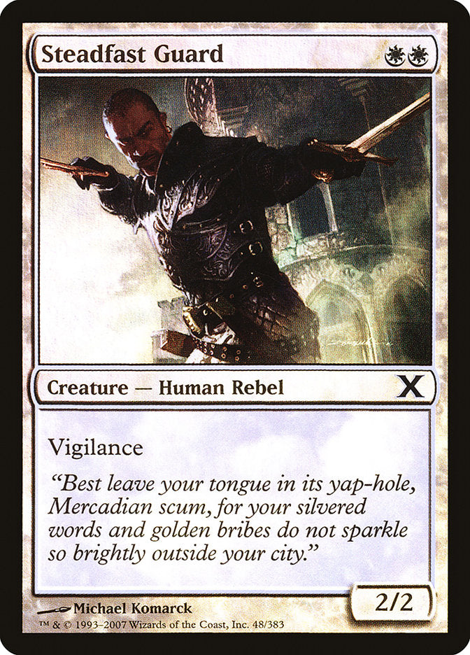 Magic | Steadfast Guard (Premium Foil) [Tenth Edition] | The Nerd Merchant