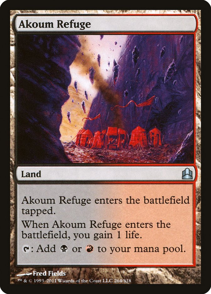 Magic | Akoum Refuge [Commander 2011] | The Nerd Merchant