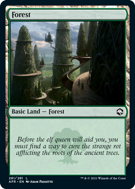 Magic | Forest (281) [Dungeons & Dragons: Adventures in the Forgotten Realms] | The Nerd Merchant