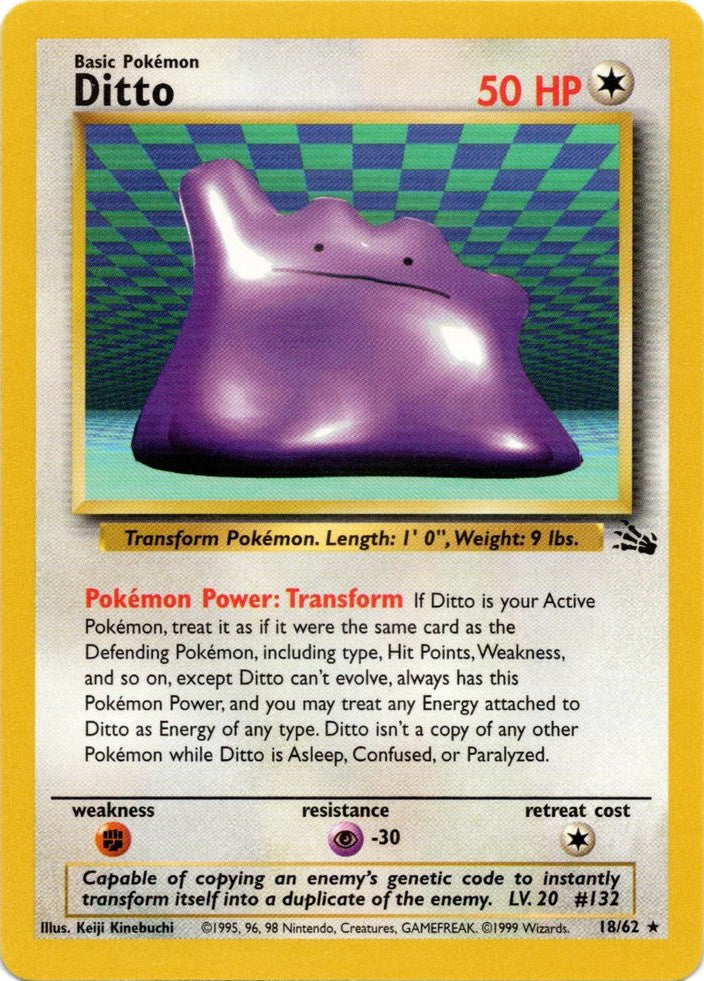 Pokemon | Ditto (18/62) [Fossil Unlimited] | The Nerd Merchant