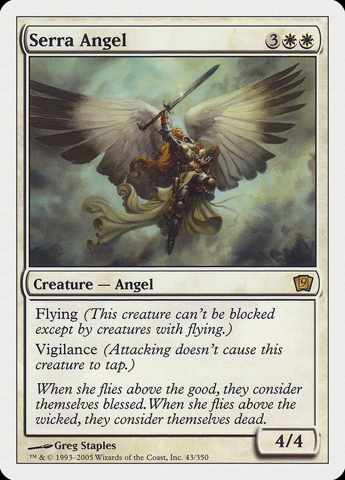 Magic | Serra Angel [Ninth Edition] | The Nerd Merchant