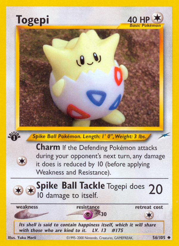 Pokemon | Togepi (56/105) [Neo Destiny 1st Edition] | The Nerd Merchant
