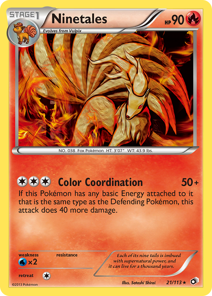 Pokemon | Ninetales (21/113) [Black & White: Legendary Treasures] | The Nerd Merchant