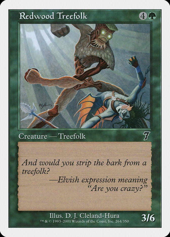 Magic | Redwood Treefolk [Seventh Edition] | The Nerd Merchant