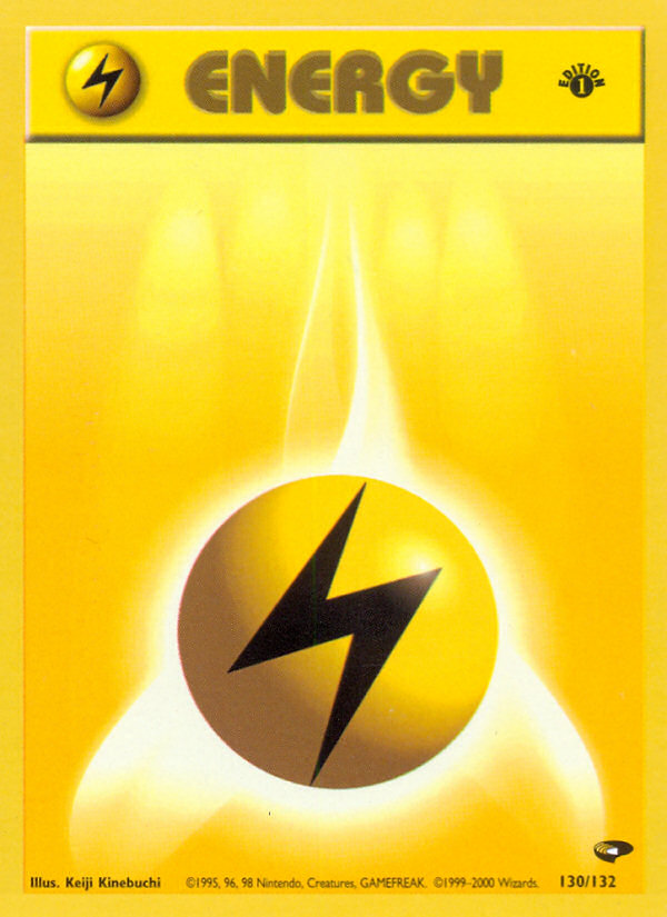 Pokemon | Lightning Energy (130/132) [Gym Challenge 1st Edition] | The Nerd Merchant