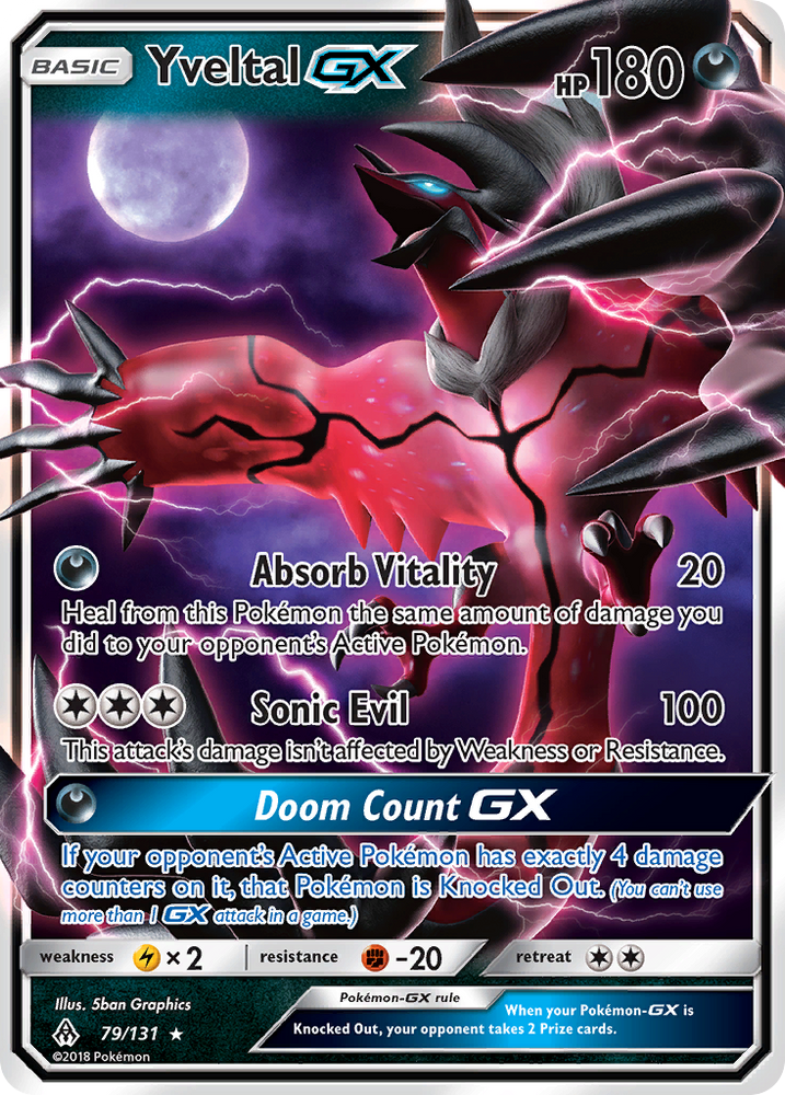 Pokemon | Yveltal GX (79/131) [Sun & Moon: Forbidden Light] | The Nerd Merchant