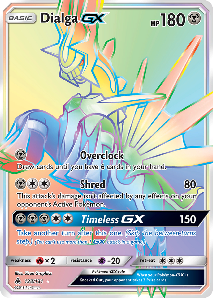 Pokemon | Dialga GX (138/131) [Sun & Moon: Forbidden Light] | The Nerd Merchant