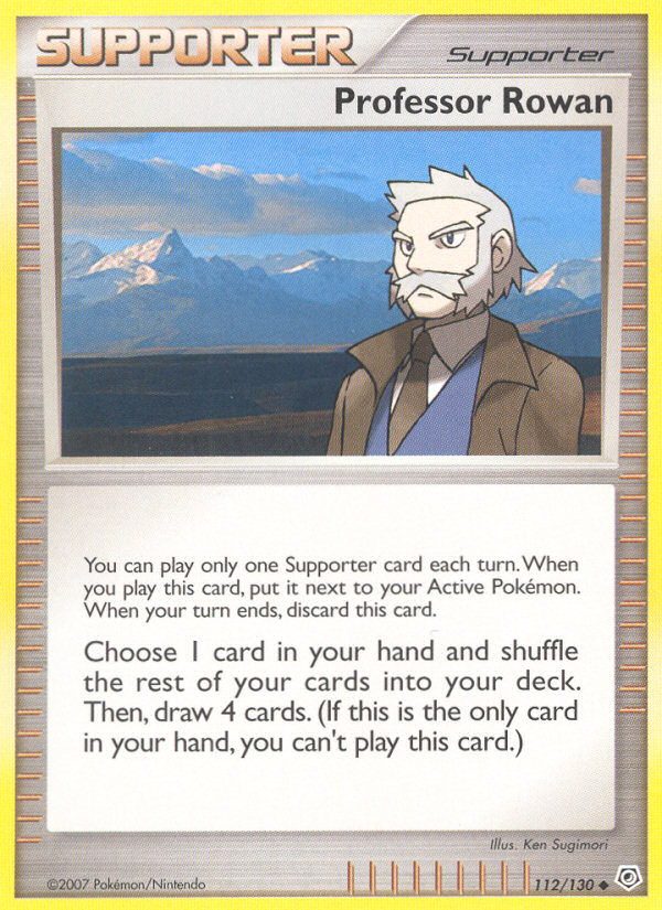 Pokemon | Professor Rowan (112/130) [Diamond & Pearl: Base Set] | The Nerd Merchant