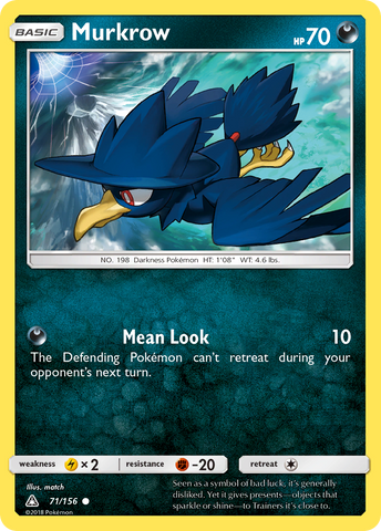 Pokemon | Murkrow (71/156) [Sun & Moon: Ultra Prism] | The Nerd Merchant