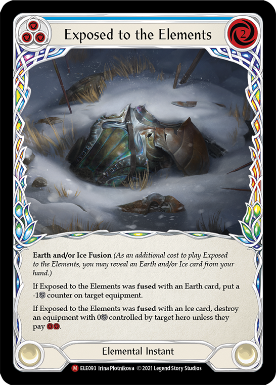 Flesh and Blood TCG | Exposed to the Elements [ELE093] (Tales of Aria)  1st Edition Rainbow Foil | The Nerd Merchant