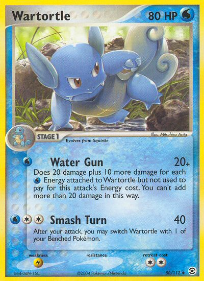 Pokemon | Wartortle (50/112) [EX: FireRed & LeafGreen] | The Nerd Merchant